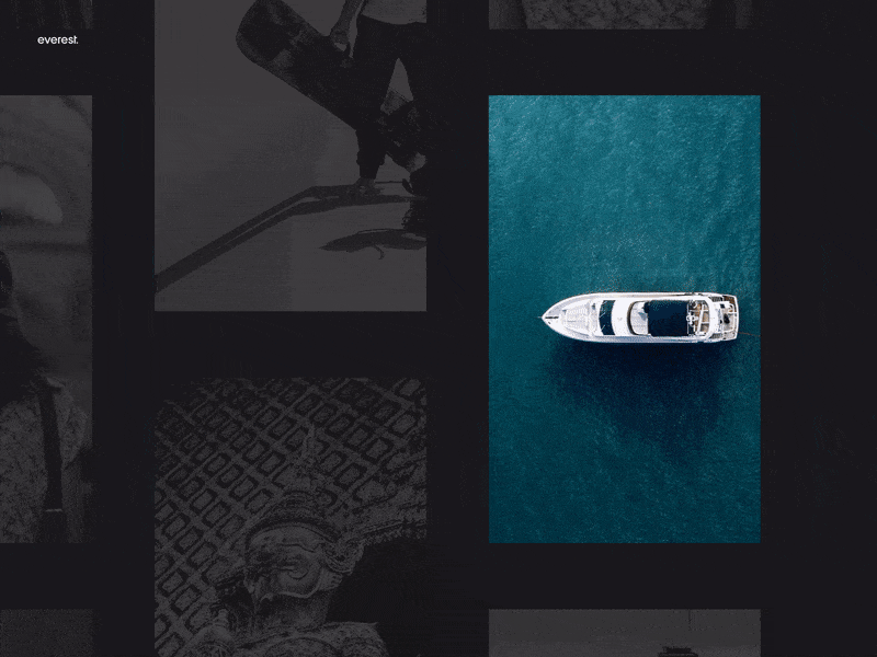 Everest Website — 001 agency animation deformation design folio javascript motion portfolio transition wave webgl