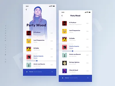 Music App Ui Kit abstract animation app clean app design design music app typography ui ux