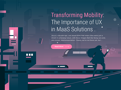 Futuristic City 2d article character city design future illustration vector