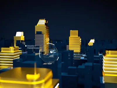 Exim bank animation 3d animation art bank bank card behance design gold illustration money tresor