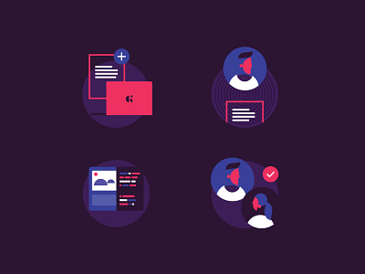Illustrations branding character icons illustration