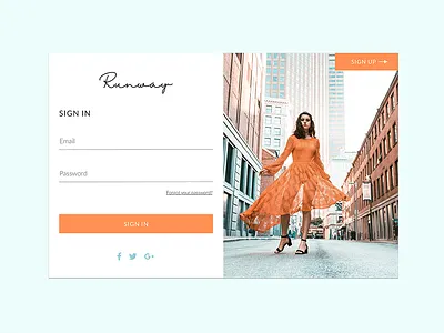 Sign In Form daily ui daily ui 001 design fashion minimal sketch ui web web design