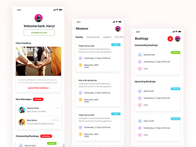 On Demand Homecare Service Mobile App Design android app design app app design app designer homecare app ios app design iphone app design mobile app mobile app design mobile app experience service app ui ui design ux ux design