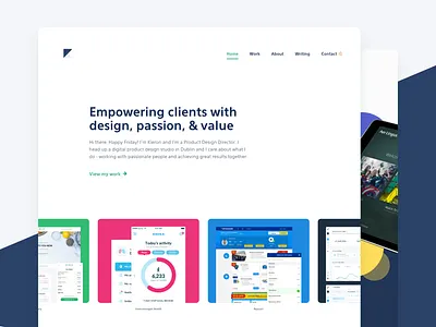 Portfolio Website v3 app case study clean craft cms hacka health mobile piply portfolio projects ryanair sketch swrve tickerfit ui ux web website white