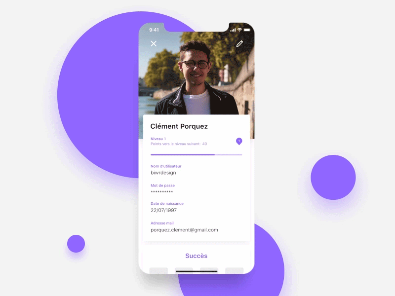 User Profile Page account adobe xd app application design flat interface iphone ui user experience user interface ux