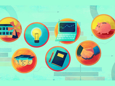 Census 2017 animation animation art book bulb design handshake house icon icons illustrator laptop people