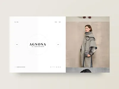 Agnona adobe xd clean design fashion grid layout minimal photography ui ux web web design