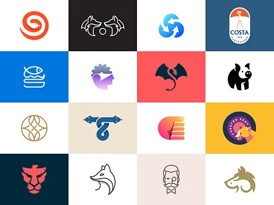 Logofolio_2018 animal animal logo behance branding design icon identity logo logofolio logomark logos mark symbol