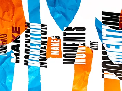 The Momentum Project - Branding branding campaign color font grain letter lettering letters paper photography retro texture type typeface typography vintage