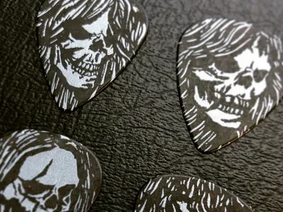 2018 Custom Guitar Picks design four horsemen guitar guitar picks illustration metallica music skulls