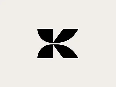 K - logo design brands monogram lettermark art graphics design logos black icon symbol branding identity inspirational awesome best k type typography logo logomark creative logotype logotype