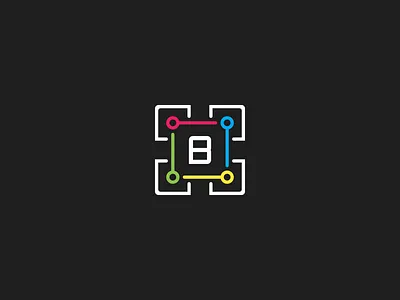 Blockchain icon explore color design financial icons illustration logo