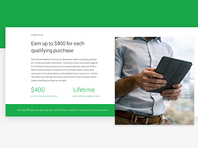 Affiliate Page affiliate app landing landing page minimal seo tech ui ux web design website wip