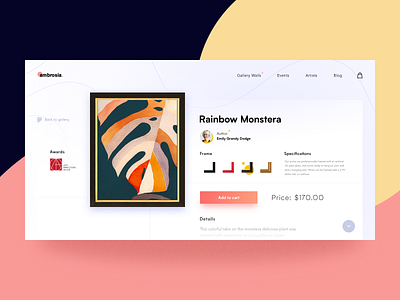 🖼️ Art Gallery Concept art color gallery layout modern painting photography ui ux web website