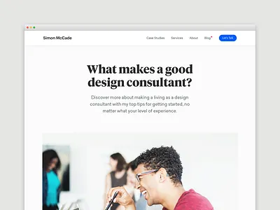 Blog - What makes a good design consultant? advice blog blogging consultant creative design designer freelance freelancing