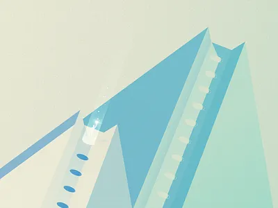 Climb animation branding clean color concept cool design flat geometric gradient illustration light minimal scale shadow simple sketch texture vector