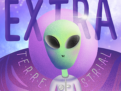 Feeling Extra alien digital painting space space age space art terrestrial
