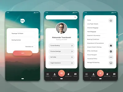 Travel App - Concept app app concept app design app landing page app login app menu appdesign bahur78 flat design login box login form login page modern ui software design travel app ui uidesign user center design user interface userinterface
