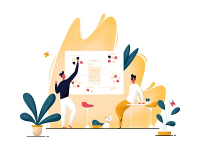 Team Bruvvv branding brothers bruvvv design flat illustration india logo plants process studio team ui wireframe