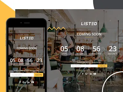 Listed - Coming Soon coming soon companies design listed listing listing directory soon web design