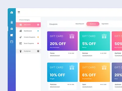 Discount Dashboard Design admin panel card dashboard dashboard ui discount offer ui design ux design