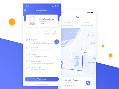 UI100Day-07 Delivery check app blue check delivery delivery app graphic mall map order purple ui ui ux ui 100 ux design