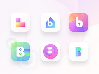 Brickshare Logo Mark exploration apartments appicon appicons brickshare flat gradients investment logo modernlogos money property rentpurchasesell
