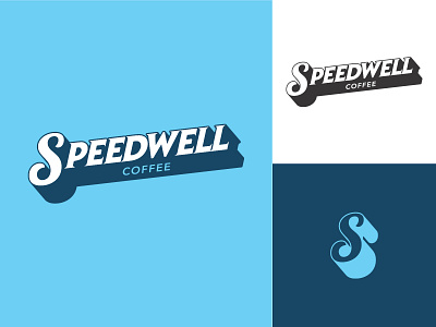 Speedwell Coffee logo reject brand branding coffee identity logo retro