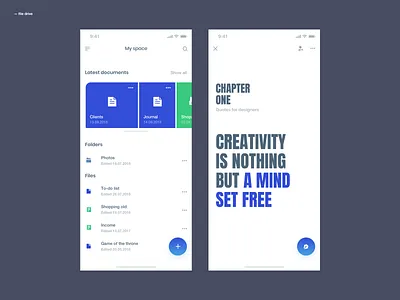 Online file manager app app dribbbleshot drive files google drive harddrive interface ios manager mobile typography ui userinterface ux