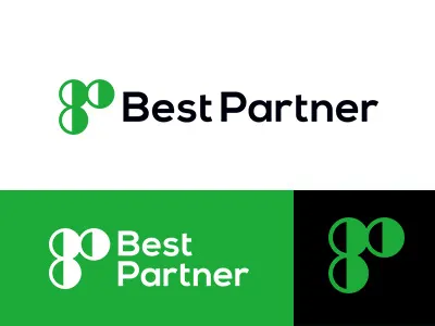 Best Patner asia best collection green identity japan logo minimal partner simple symbolmark