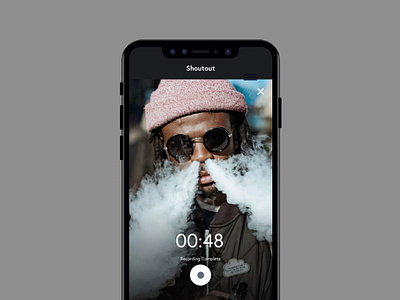 Shout Out audio design minimal portfolio shoutout sketch uidesign uiux userinterface uxdesign video