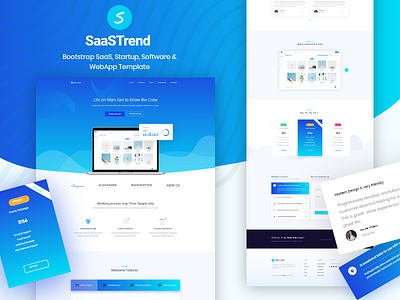 Saas Landing app app landing apps clean creative design google illustration landing landing page product saas sketch startup typography ui user interface ux web website