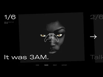 Slider Exploration art direction design direction grid header layout slider typography ui web website