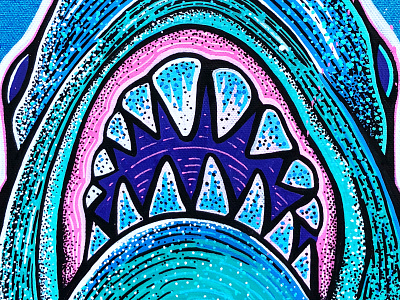 Shark Canvas canvas paint shark sharks