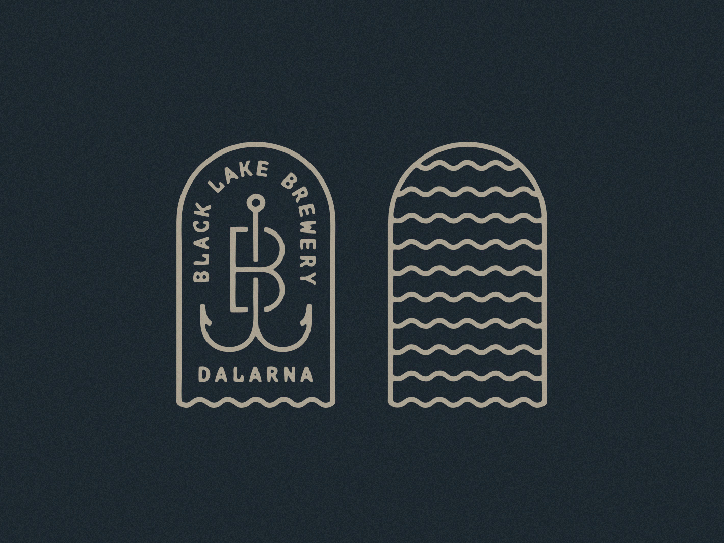 Example of Black Lake Brewery Logo Dribbble