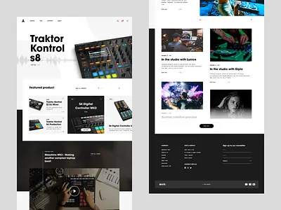 BEATS beats dj ecommence landing page landing page ui music music production store design ui webshop website concept