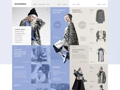 Apparel designer web store wireframe design ui ux web