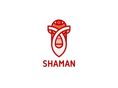 Shaman Logo - Day 100 🎉 animal animals beard chakra ethnic eye illustration last spark logo logos mascot meditation monkey mystic one day one logo relax shaman tattoo wizard yoga