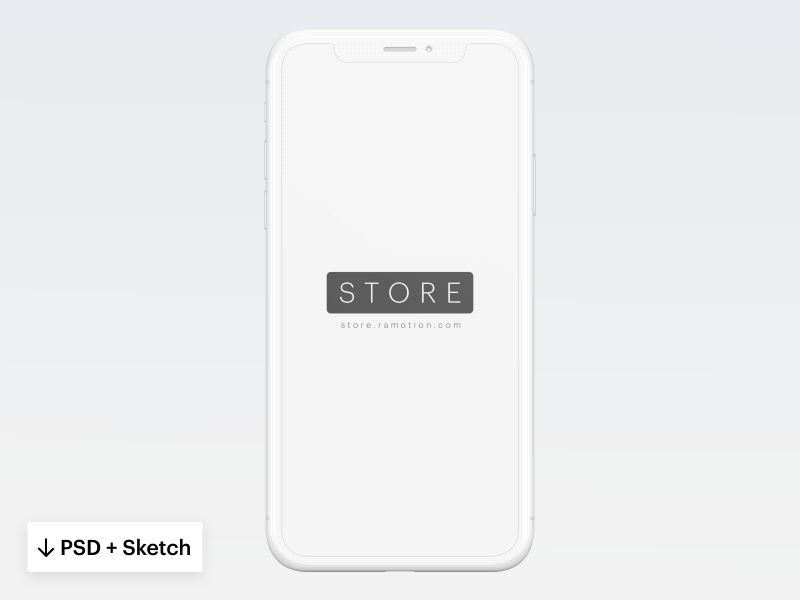iPhone X Mockup clay download free freebie iphone iphone x mock up mockup phone psd sketch
