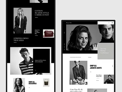 Editorial Page art desain design designe dutti interaction interface massimo picture slide typography ui ux web