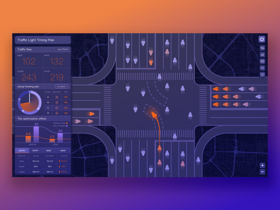 Traffic Light Timing Plan design ui 设计