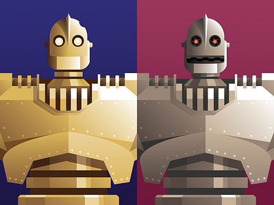 Iron Giant Backers atomo enamel illustration iron giant metal pin robot superman