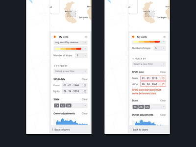 Filters—now with errors! charts data date dense filters map maps tags