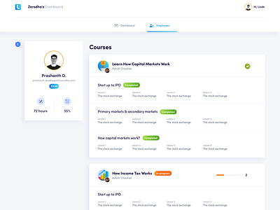 Corporate Dashboard app cards dashboard flat landing layout minimal ui ux web