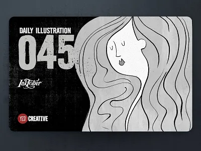 Daily Illustration 45 - Inktober Flowing artdaily artwork brushpen creative dailychallenge digitalpainting flowing habit handdrawn happy illustration illustrator ink inktober inktober2018 process