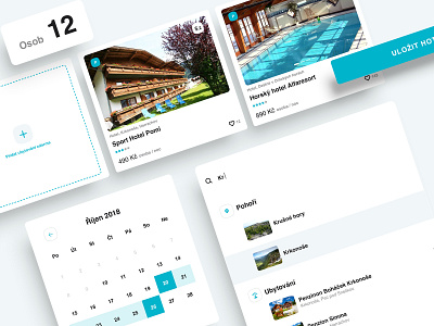 Booking Hotel UI booking calendar clen hotel minimal modern portal search bar ui ui deign upload