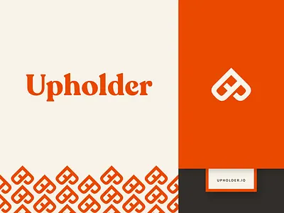 Upholder Brand Identity blockchain blood orange branding brooklyn icon identity logo logotype nevada pattern