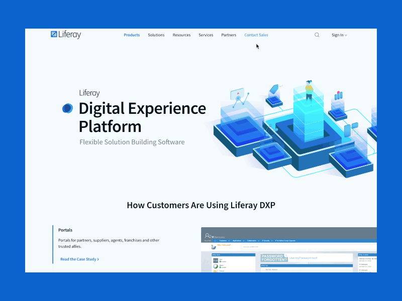 Liferay.com - Navigation navigation ui ux web design