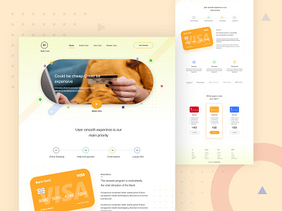 BC Landing Page Design bank card web design banking web application card landing page design chilling mantis creative design financial web design landing page ui ui ux design ux web design