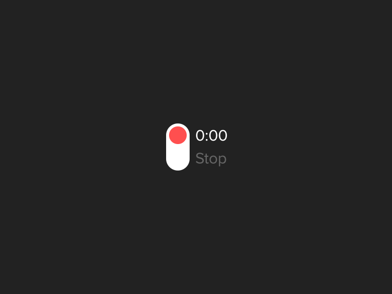 Record Control Exploration animation exploration gif microinteractions mobile mobile design record button recording switch ui ui animation ux